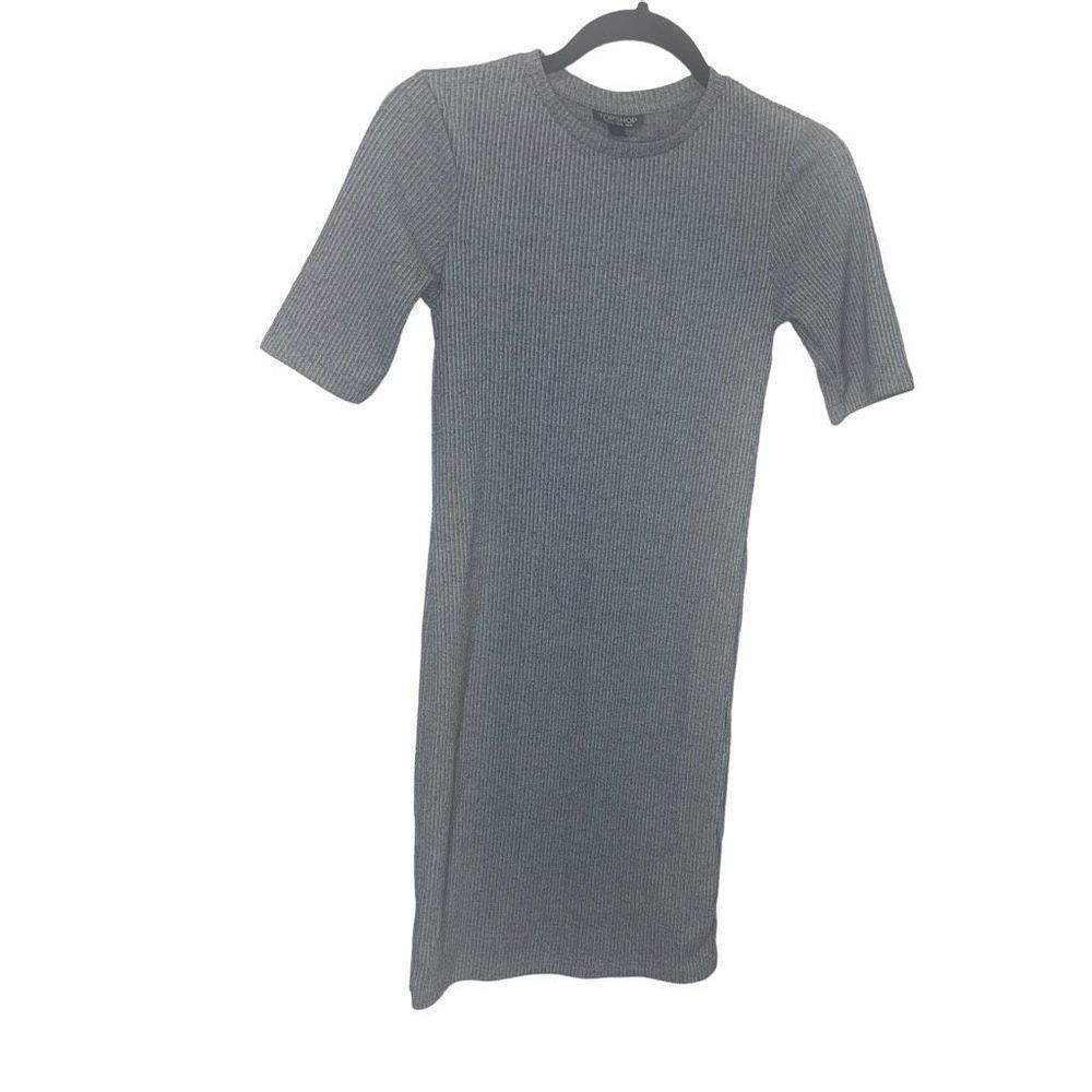 TopShop Dress Size 4 Bodycon Black Gray White (1m1)